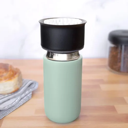 Miniatura 5 de Fellow Carter Move Taza de viaje: Taza de café y té de acero inoxidable con aislamiento al vacío con protector de salpicaduras a presión y Mint Chip