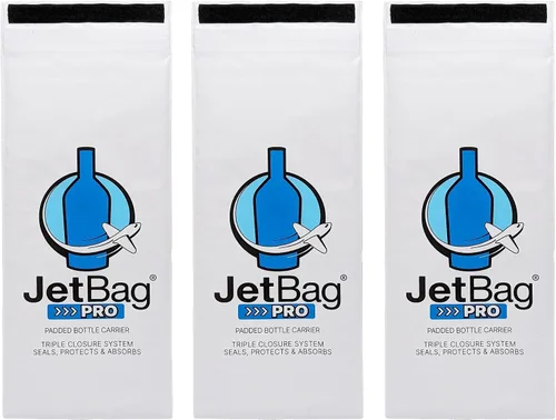 Miniatura 8 de Jet Bag PRO Version - Bolsas de vino reutilizables para viajes, acolchadas, absorbentes, protector de botellas de vino, bolsas de viaje