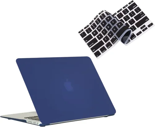 Miniatura 9 de Funda rígida con superficie suave Ruban 2 en 1 y cubierta para teclado para Macbook Air de 13.3 pulgadas Modelos: A1369 / A1466, Negro