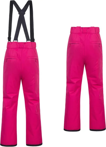 Miniatura 8 de CREATMO US Pantalones de nieve para mujer, baberos de esquí, impermeables, aislados, invierno y snowboard