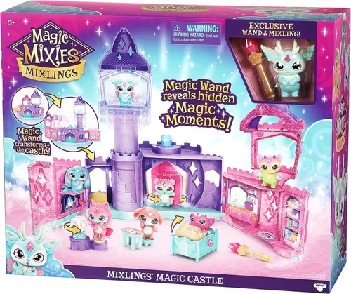 Miniatura 6 de Magic Mixies Mixlings Magic Castle Playset, juego expansible con varita mágica que revela 5 momentos mágicos, para niños de 5 años en adelante