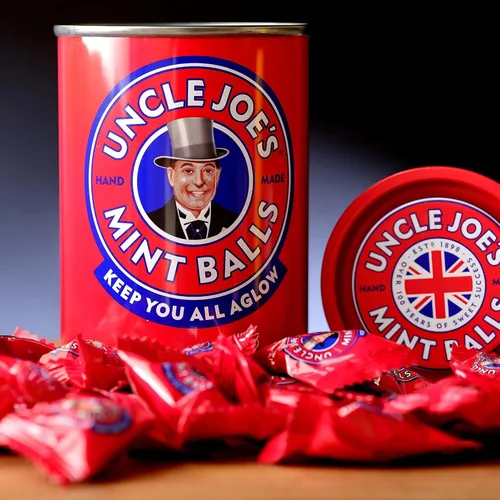 Miniatura 4 de Uncle Joe's Lata de bolas de menta de 4.23 onzas (4.23 onzas), dulces británicos naturales, veganos y sin gluten, caramelo duro de aceite de menta