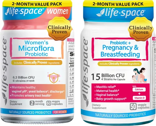 Life-Space Paquete de probióticos de la futura madre y más allá: cuidado femenino y apoyo prenatal, para una microflora vaginal saludable y