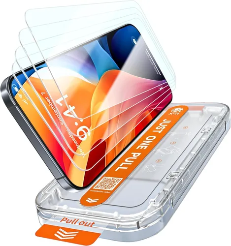 Miniatura 13 de X-it Protector de pantalla de privacidad compatible con iPhone 17 Pro [9H+ grado militar a prueba de roturas y 100% antiespía], vidrio templado