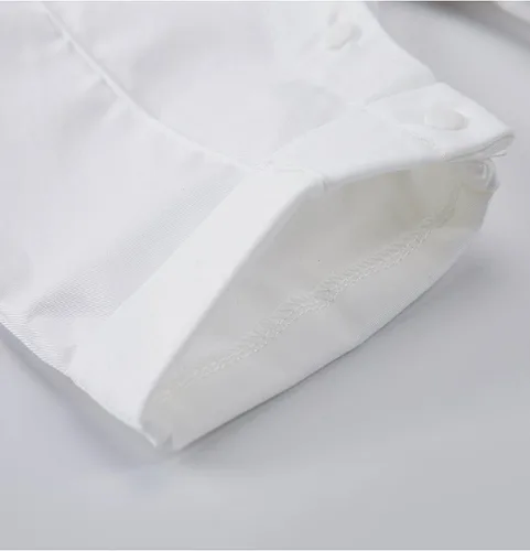 Miniatura 6 de Chaleco blanco para bebé, caballero, camisa blanca, corbatín, esmoquin, overol