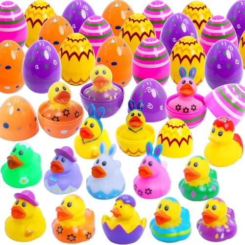 Miniatura 8 de Patos de goma para niños, juguetes de baño para bebés, patos flotadores para niños pequeños, accesorios para duchas, juguetes para el aula