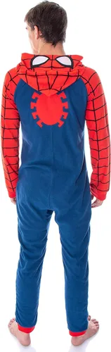 Miniatura 4 de Marvel Comics - Disfraz clásico de Spiderman para hombre, traje de pijama de una sola pieza