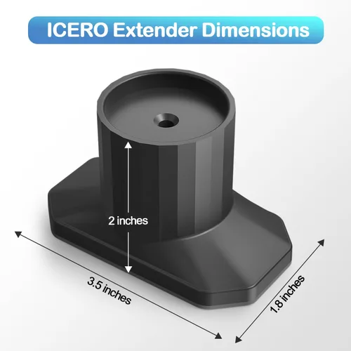 Miniatura 3 de ICERO Protector de pared extensor para puerta de bebé (paquete de 4) Kit de extensión de puertas montadas a presión que extiende puertas