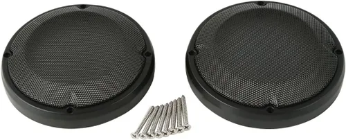 Miniatura 2 de Tapas de alforjas de 6.5 pulgadas/carenado inferior para parrillas de altavoz para Harley Touring Road King Electra Glide Street Glide '83-'23 Negro
