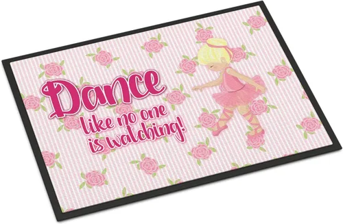 Miniatura 27 de Caroline's Treasures BB5374MAT Let's Dance Linen - Felpudo de lino verde azulado de 18 x 27 pulgadas, tapete para puerta delantera, para interiores