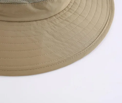 Miniatura 9 de Home Prefer Sombrero de malla para exteriores UPF50+ Sombrero de pesca de ala ancha con solapa para el cuello