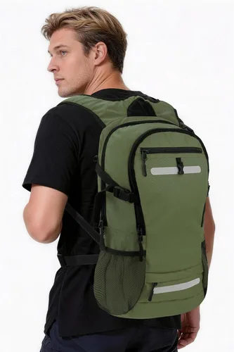 Miniatura 2 de Zavothy Mochila de senderismo multiusos de 18 litros con bolsa de agua de 3 L, mochila de hidratación duradera con compartimento aislado