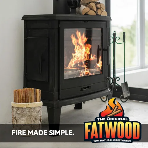 Miniatura 9 de Firestarter de madera de pino totalmente natural para chimenea, quimeneas, parrilla o estufas de pellets y leña, cubo de abedul de 5 libras