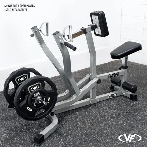 Miniatura 6 de Valor Fitness Seated Row Machine – Plate Loaded with Converging Arms & Multi-Grip Handles, 400 lb Capacity, 2" Plate Adapters for Back & Chest