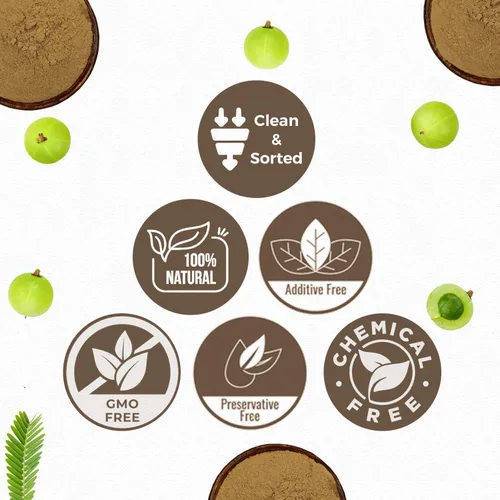 Miniatura 4 de CARMEL ORGANICS Amla/Amlaki (Emblica officinalis) Polvo de frutas (8 onzas) para el cuidado del cabello, la piel y el bienestar Natural, sin OMG