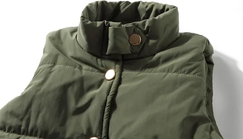 Miniatura 3 de Mud Kingdom Chaleco para niños y niñas, chaqueta cálida con cuello alto para invierno