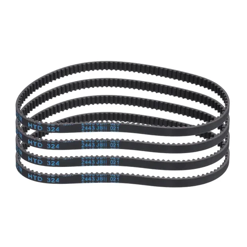 Miniatura 9 de uxcell 4pcs HTD-3M correa dentada de goma 60 dientes, 7.087 in de longitud de paso x 0.236 in de ancho x 0.094 in de altura, correa de distribución