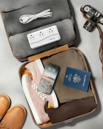 Miniatura 6 de BESTEK Convertidor de 220 V a 110 V, convertidor de voltaje de CA de 300 W de EE. UU. a Europa con 2 USB-C (PD20w), convertidor de potencia reductor