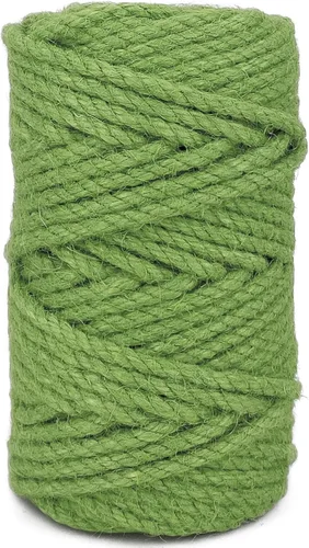 Miniatura 5 de Leecogo Cuerda de yute de 4.5 mm 30 metros de cuerda natural para manualidades, macramé, bricolaje, postes para gatos, reparación y recuperación
