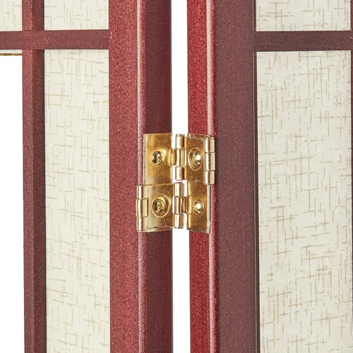 Miniatura 4 de ORE Pantalla Shoji de cuatro paneles internacional con acabado cereza