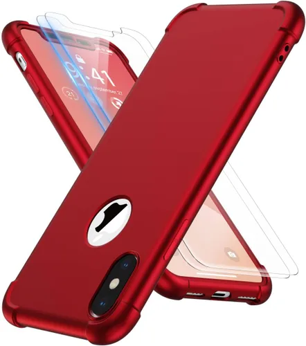 Miniatura 19 de ORETECH Funda para iPhone XR, con [2 x Protectores de Pantalla] [Prueba de Caídas de Grado Militar de 10 Pies] [Protección de Cámara] 360° A Prueba