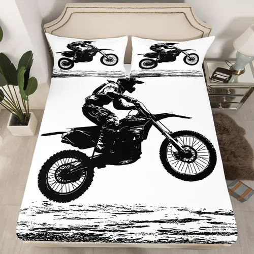 Miniatura 27 de Erosebridal Sábana bajera ajustable con patrón de piedra azul con estampado de mármol azul, juego de ropa de cama líquida trippy para niños, niñas