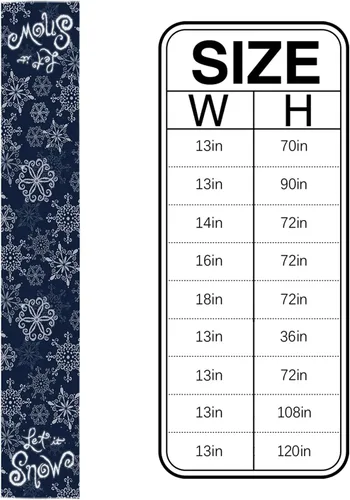 Miniatura 6 de Christmas Table Runner Snowflake Winter Holiday Table Runners for Christmas Non-Slip Teal Blue Dinner Runner Party Decorations 13x36 Inch
