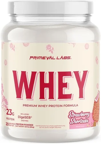 Miniatura 15 de Primeval Labs Pure Whey Protein Concentrate Crecimiento muscular y recuperación Fórmula fácil de mezclar Horchata 20 porciones