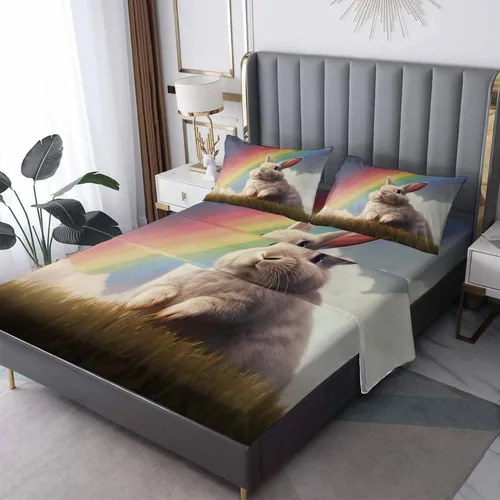 Miniatura 17 de Frog Sheets California King - Sábanas de cama de anfibios tropicales, microfibra suave con bolsillo profundo, sábanas y fundas de almohada, 1 sábana