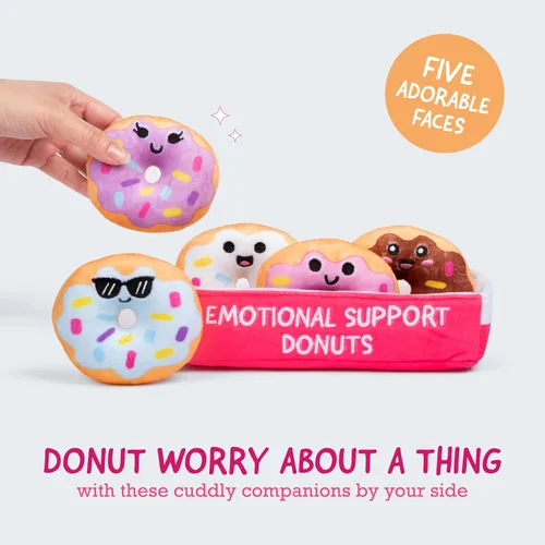 Miniatura 3 de WHAT DO YOU MEME? Donas de apoyo emocional de animales y juguetes de peluche relacionables, juguetes esponjosos y peluches, grandes ideas para seres