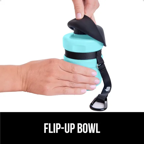 Miniatura 7 de GORILLA GRIP Botella de agua para perros, dispensador portátil de tazón de agua para perros, 20 oz botellas exprimibles de viaje para mascotas a