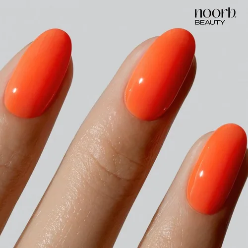 Miniatura 4 de Esmalte de gel naranja, esmalte de uñas de gel natural sin olor con pigmentos orgánicos, esmalte de uñas de gel UV en naranja