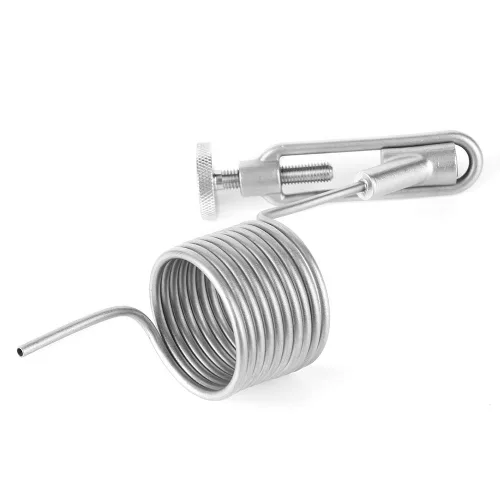 Miniatura 6 de Desespumante de bobina de muestreo de acero inoxidable 304,Válvula de muestreo de cerveza de plata Desempañador de bobina de fermentador Homebrew