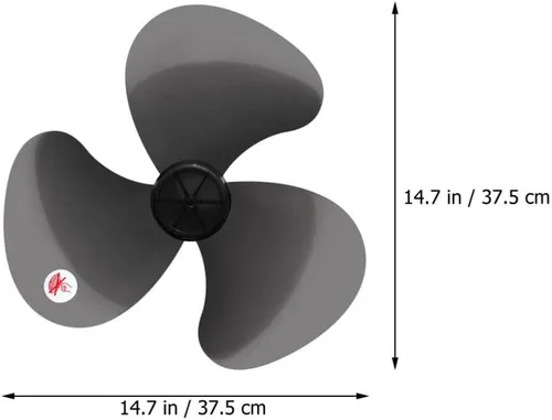 Miniatura 3 de DOITOOL Repuesto de cuchilla de ventilador de plástico de 16 pulgadas con cubierta de tuerca, 3 hojas universales para ventiladores de pie, pedestal