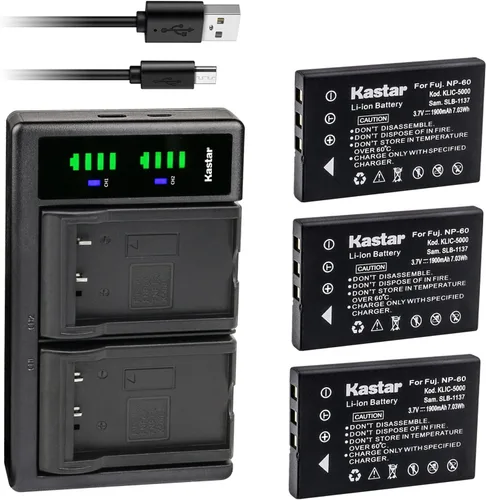 Kastar Paquete de 3 baterías y cargador USB LTD2 de repuesto para URC MX 980 MX-980, URC MX 990 MX-990, URC MX 1200 MX-1200, URC X8 X-8, Logitec