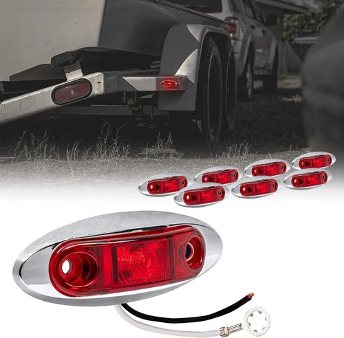 Miniatura 18 de TRUE MODS - Kit de 2 luces marcadoras LED ámbar de 2.5 pulgadas para remolque [DOT FMVSS 108] [SAE P2] [Montaje en superficie] [Impermeable IP67]