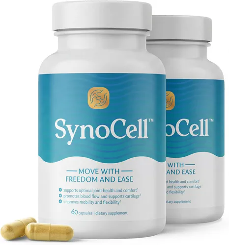 Miniatura 10 de Suplemento de apoyo para la espalda, el cuello y las articulaciones de glucosamina y condroitina de Synocell con boswellia, quercetina y MSM