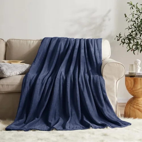 Miniatura 48 de KMUSET Manta de Tiro Súper Suave Premium de Franela de Forro Polar Sedosa Tamaño de Tiro Beige Microfibra Manta Ligera para Uso en Todas