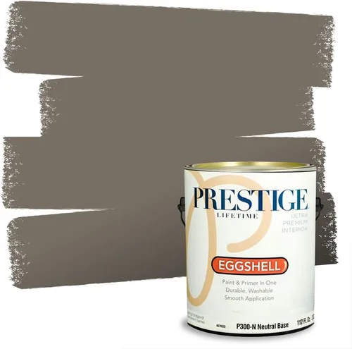 Miniatura 97 de PRESTIGE Paints - Pintura interior e imprimación en uno, 1 galón, cáscara de huevo, pimienta envejecida