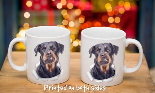 Miniatura 6 de Divertida taza de café Rottweiler – Taza de café de cerámica para perros – Regalo perfecto para los amantes de los perros – Bonita decoración