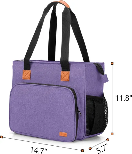 Miniatura 7 de LUXJA Estuche de transporte para almohadilla de luz A4 y accesorios de pintura de diamante, bolsa de almacenamiento para herramientas de pintura