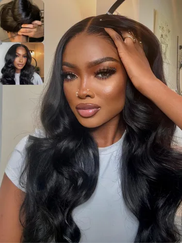 Miniatura 25 de Nadula Bye Bye Cap 13x4 HD Cuero Cabelludo Real 3D Body Wave Pelucas de Encaje Frontal de Cabello Humano Pre Todo, Peluca Sin Pegamento con Cordón