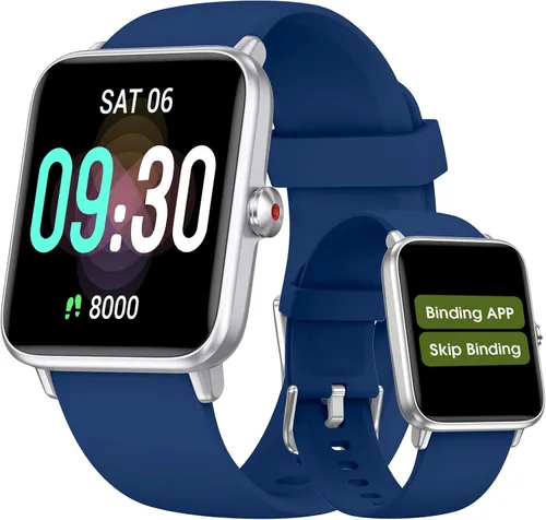 Miniatura 11 de Reloj podómetro, apto para personas mayores, no requiere aplicación/teléfono, reloj de seguimiento de fitness impermeable con contador de pasos