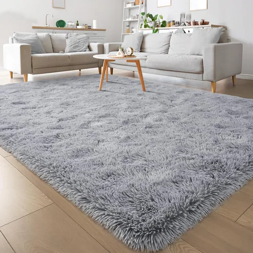 Miniatura 23 de Keeko Alfombras Esponjosas para Sala de Estar y Dormitorio, Alfombra Suave de Felpa para Junto a la Cama, Alfombra Grande Moderna para Interiores