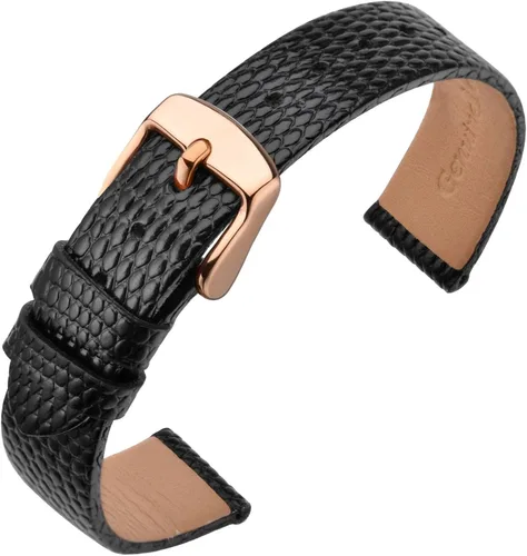ANNEFIT Correa de reloj de cuero para mujer, 0.394 in, 0.472 in, 0.512 in, 0.551 in, 0.591 in, 0.630 in, 0.709 in, 0.787 in, correa de repuesto