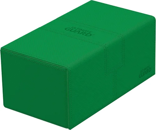 Miniatura 13 de Ultimate Guard Twin Flip'n'Tray 200+, estuche para mazo para 200 tarjetas TCG de doble manga + bandeja de dados, color rojo, cierre magnético