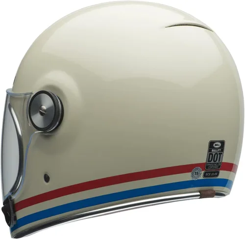 Miniatura 5 de Bell Bullitt - Casco (rayas blanco perlado brillante/rojo/azul - S)