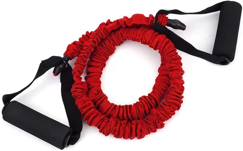Miniatura 10 de Cuerda de tracción ranurada, bandas de resistencia para fitness, antirotura, cinturón elástico para interiores, yoga, entrenamiento de potencia