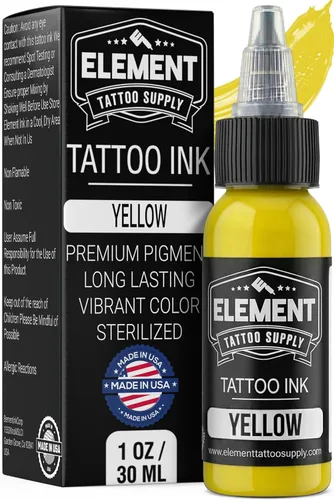 Miniatura 40 de Element Tattoo Supply - Tinta de tatuaje negra prémium - Tinta de tatuaje profesional y suministros para contorno, sombreado y mezcla - Tinta