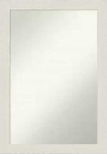 Miniatura 478 de Amanti Art Espejo de baño blanco para sobre el fregadero, 24 x 24 pulgadas, hecho a medida, espejo de tocador cuadrado blanco estrecho, marco